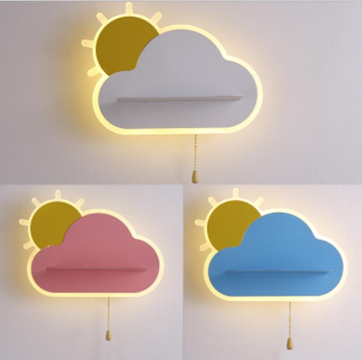 LYS Sky vegglampe med snor – LED barnelampe