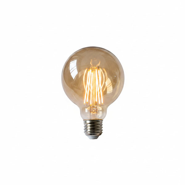 Filament LED-globepære G95 – amber, E27