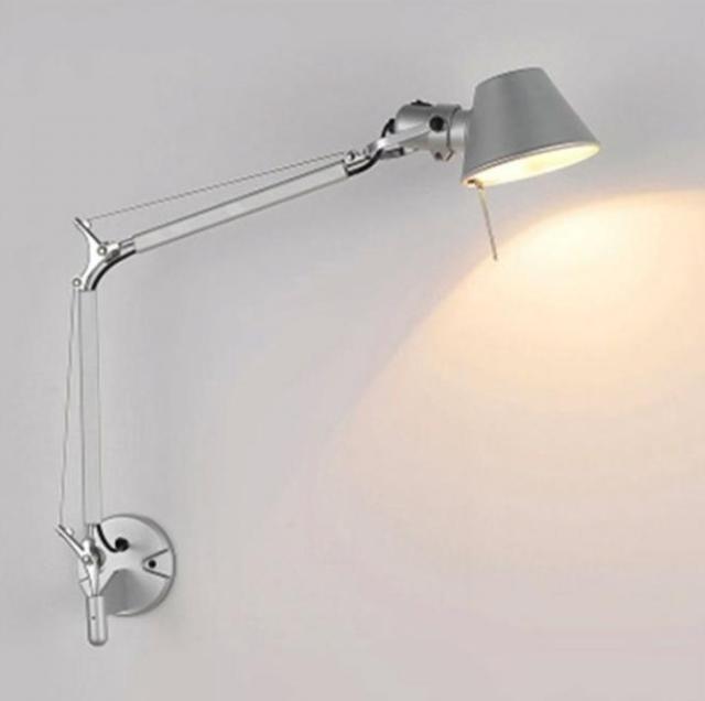 LYS Justerbar svingarm vegglampe – lese/arbeidslampe