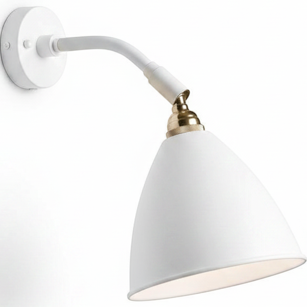 clean matte white antique bronze variant