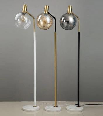 Kulelampe med marmorfot – Lysverden