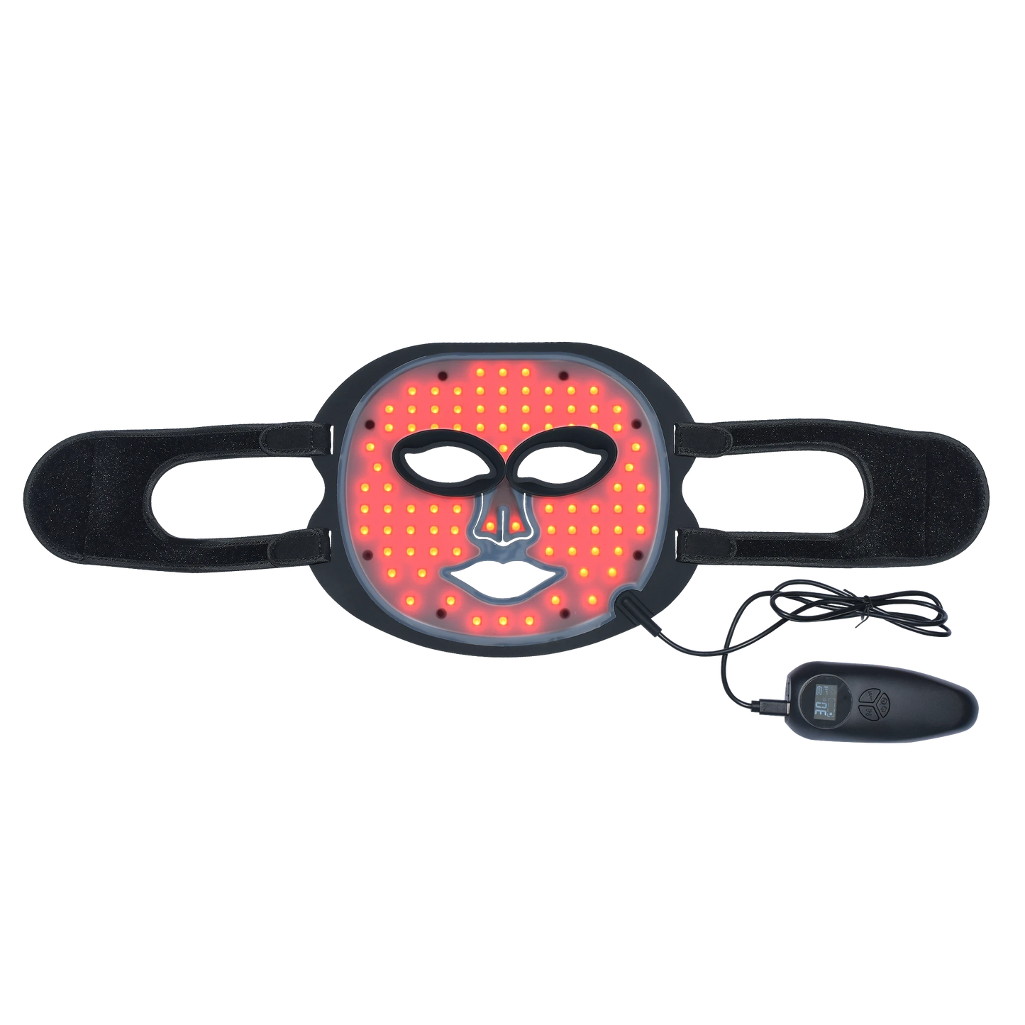 LED-ansiktsmaske i silikon - rødlys terapi