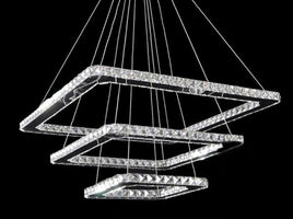 LYS Krystall pendellampe – LED i etasjer