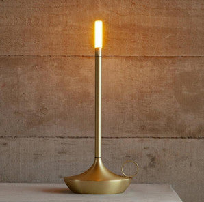 Candle-bordlampe i aluminium – 2700 K, oppladbar