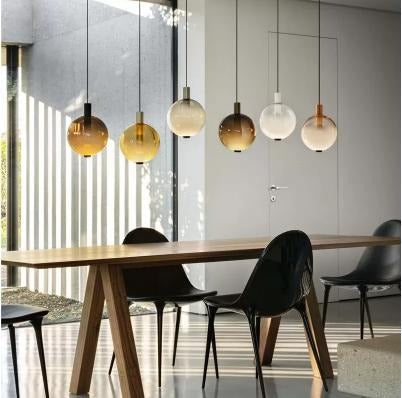 Pendellampe AMBER i toneglass