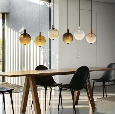 Pendellampe AMBER i toneglass