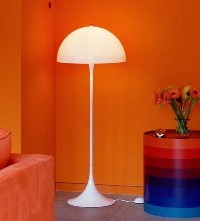 Sopplampe i hvitt – panel-design – Lysverden