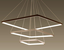 LYS Firkantet ring pendellampe – LED