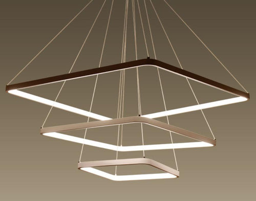 LYS Firkantet ring pendellampe – LED