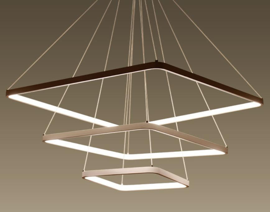 LYS Firkantet ring pendellampe – LED