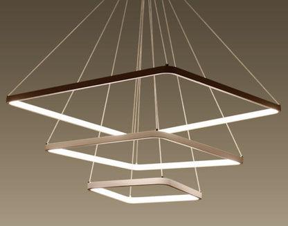 LYS Firkantet ring pendellampe – LED
