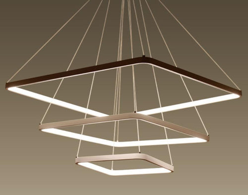 LYS Firkantet ring pendellampe – LED
