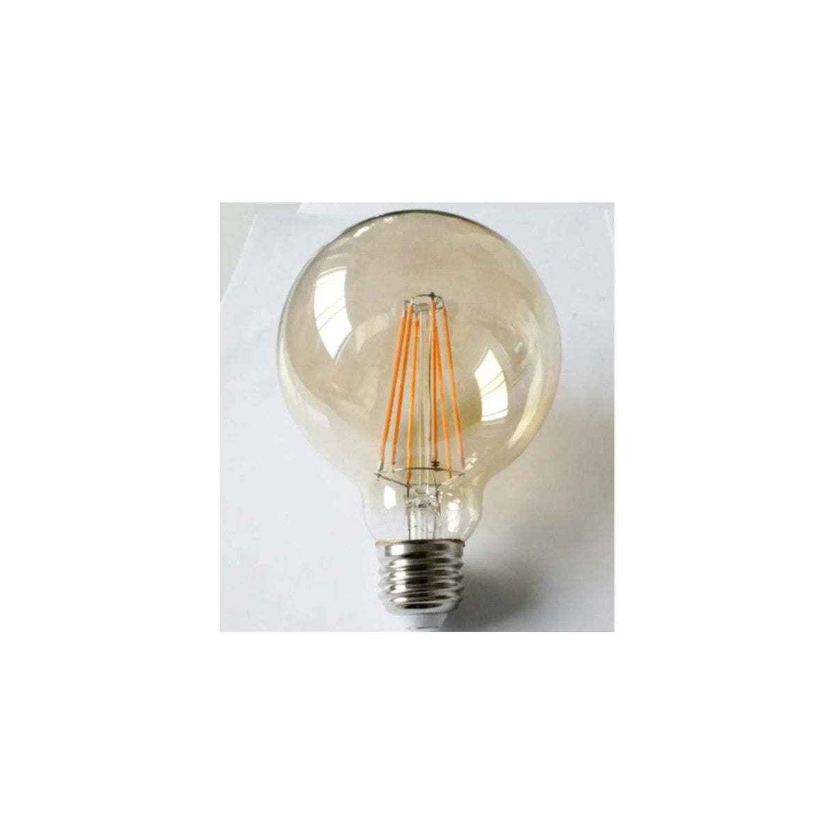 Filament LED-globepære G95 – amber, E27