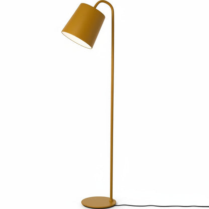 Gulvlampe med kjegleskjerm – Gul