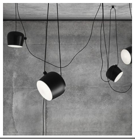 LYS Spotpendel – rund trommel i metall