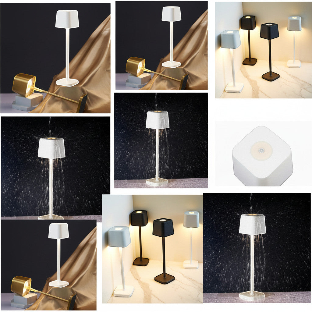 Kvadratisk topp restaurantlampe – 5200 mAh, 3000 K