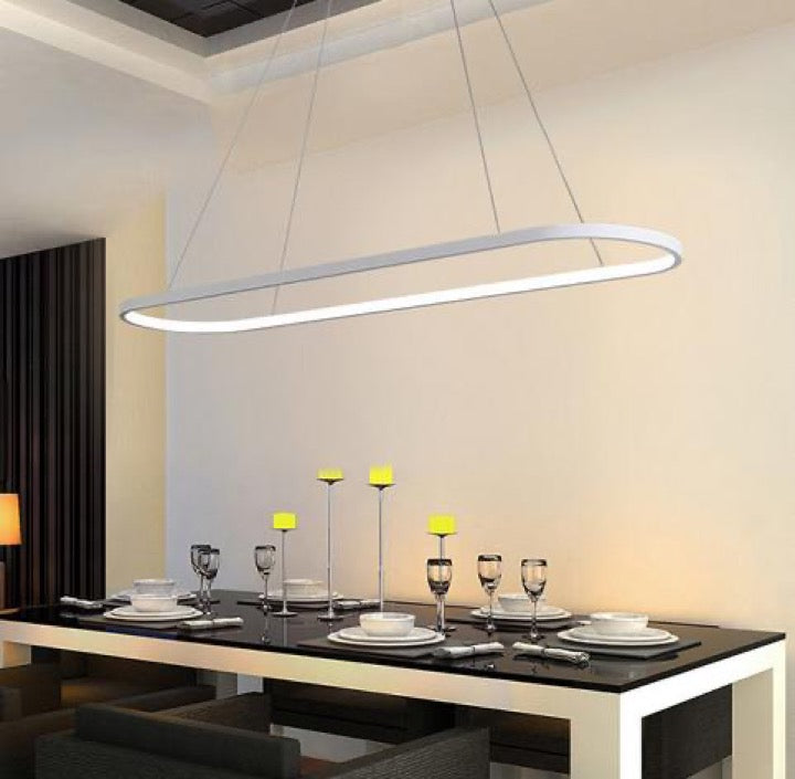 LYS Oval LED pendellampe – lineær sløyfe