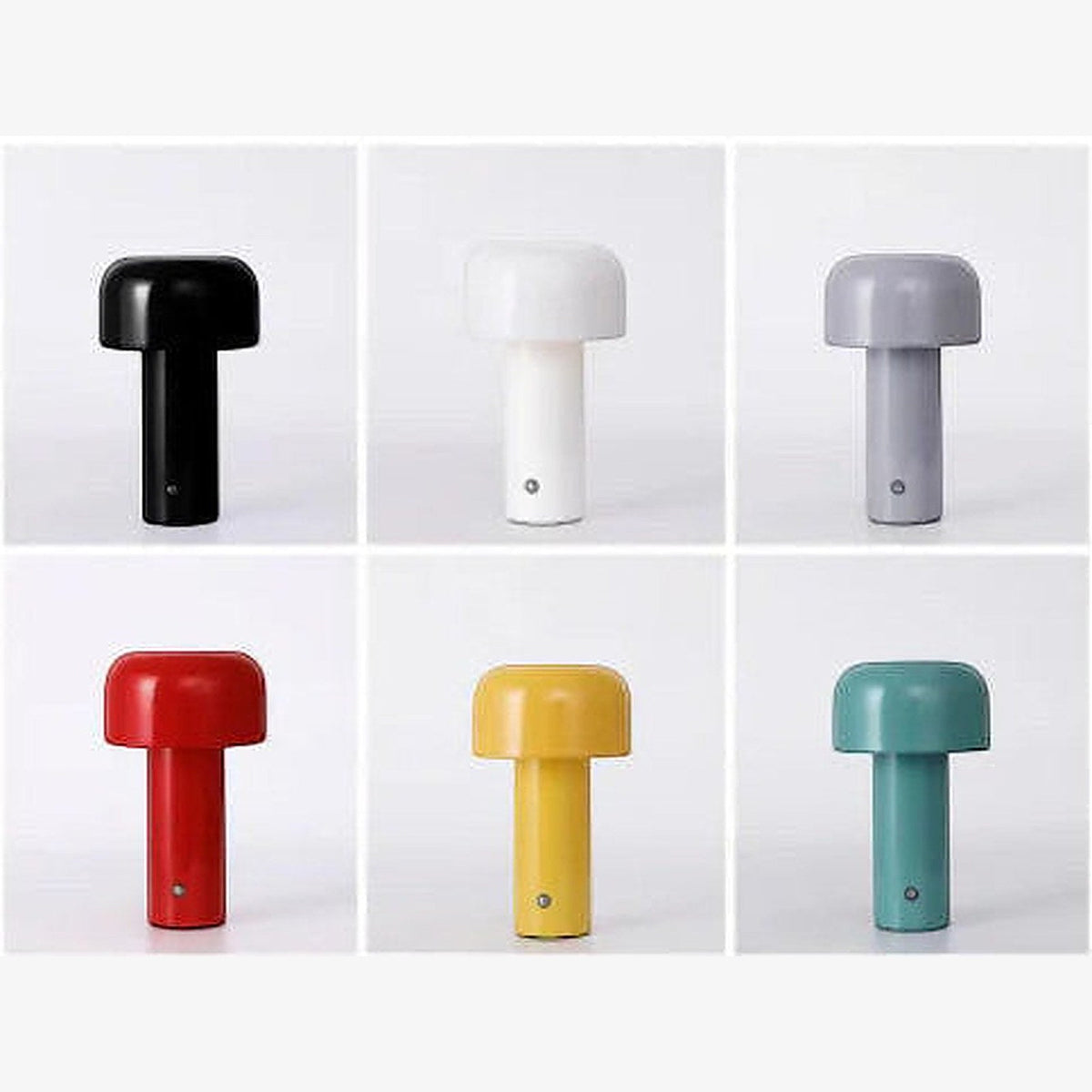 Bellhop-stil bordlampe i metall – 6 farger, 1800 mAh