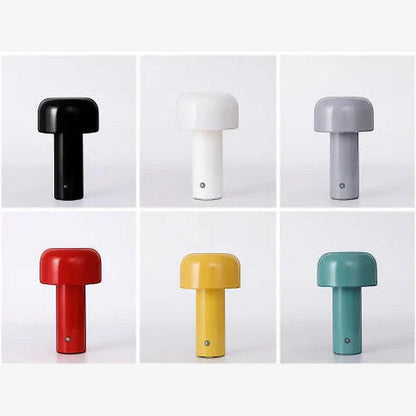 Bellhop-stil bordlampe i metall – 6 farger, 1800 mAh