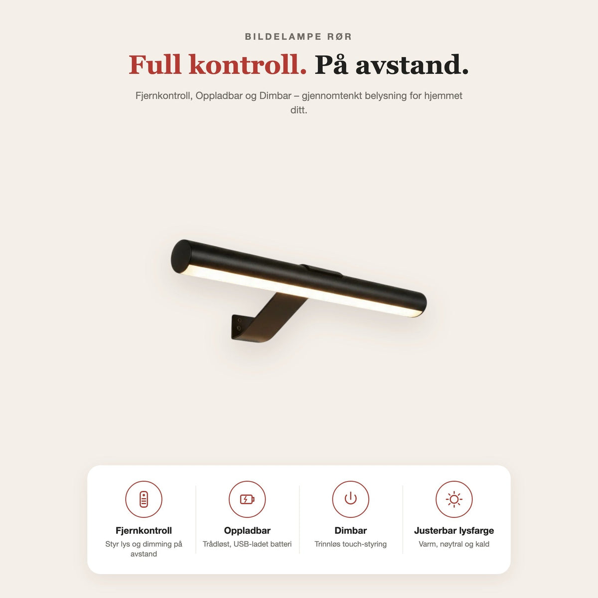 Bildelampe rør-design – funksjoner og fordeler