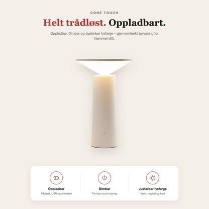 Cone touch-bordlampe – funksjoner og fordeler