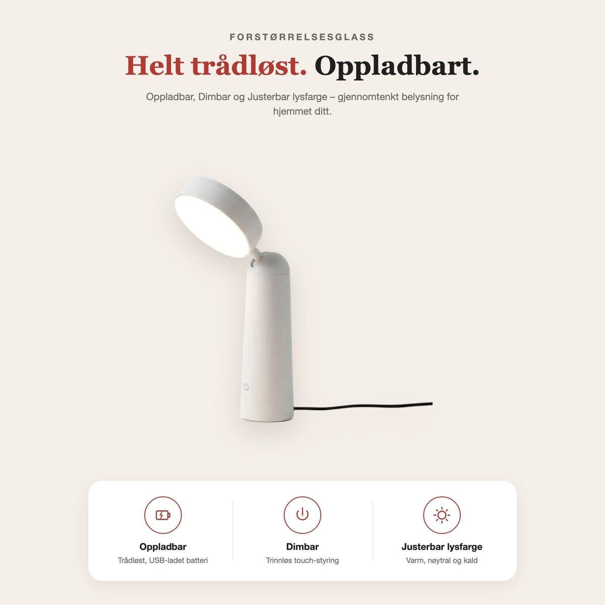 Forstørrelsesglass-lampe – funksjoner og fordeler