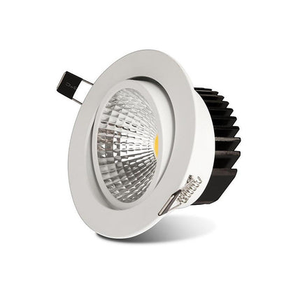 LED justerbar innfeltspot COB med tilt og rotasjon