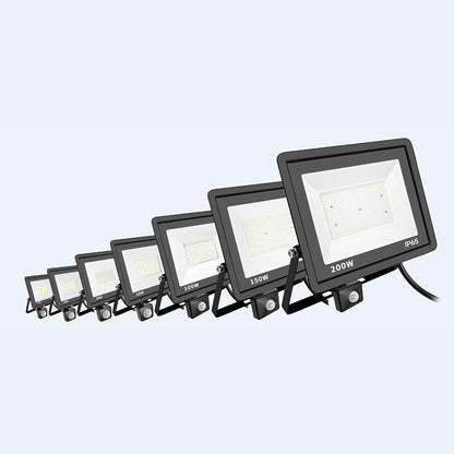 LED lyskaster 100W med PIR-sensor – IP65 4000K