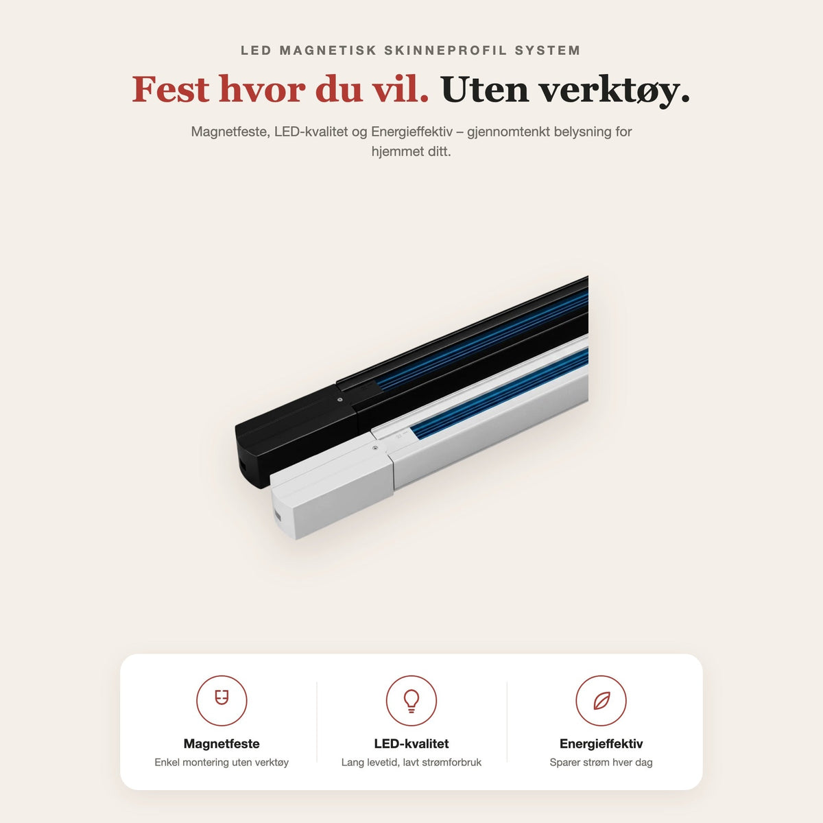 LED magnetisk skinneprofil system – funksjoner og fordeler