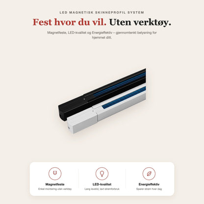 LED magnetisk skinneprofil system – funksjoner og fordeler