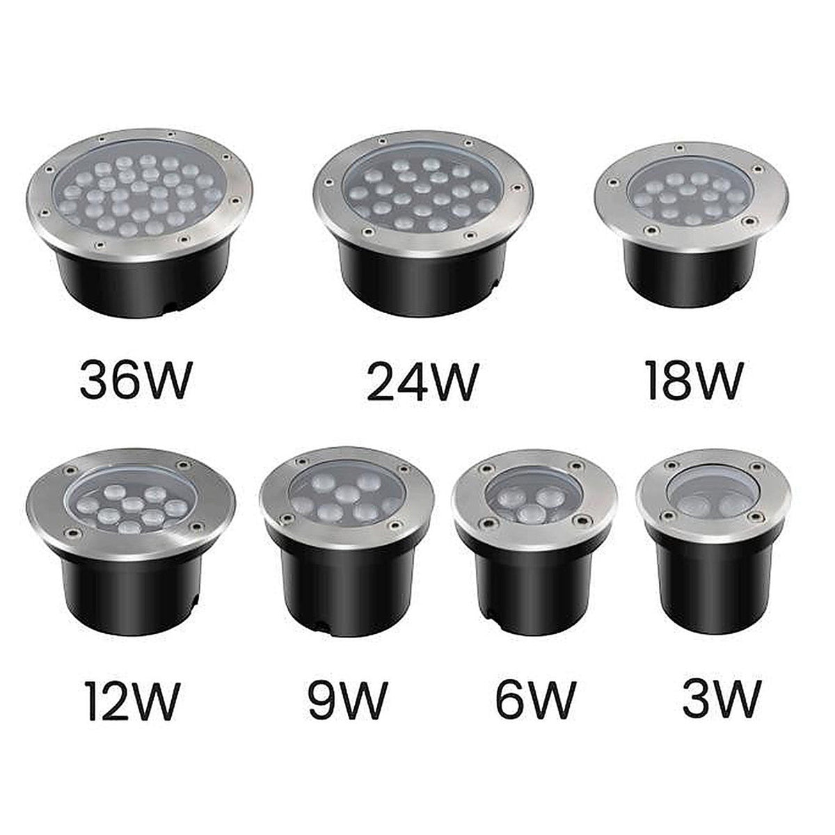 LED undervannslampe rustfritt stål for basseng og fontene, IP68