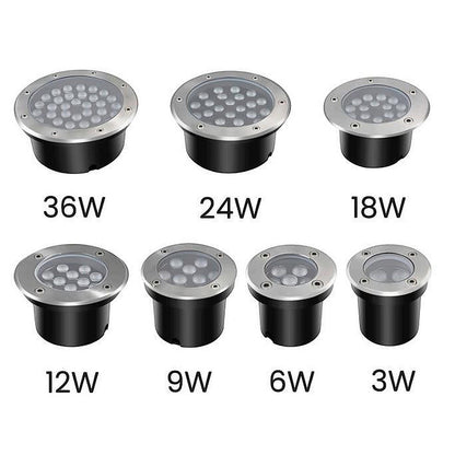 LED undervannslampe rustfritt stål for basseng og fontene, IP68