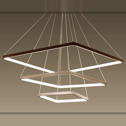 LYS Firkantet ring pendellampe – LED