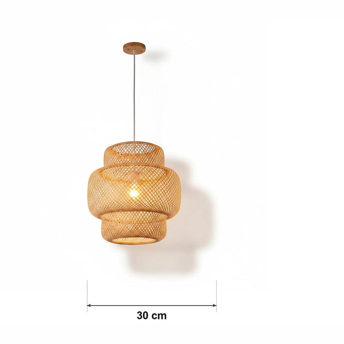 Rottingpendel – kokong – målskisse Ø 30 cm