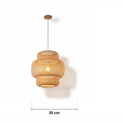 Rottingpendel – kokong – målskisse Ø 30 cm