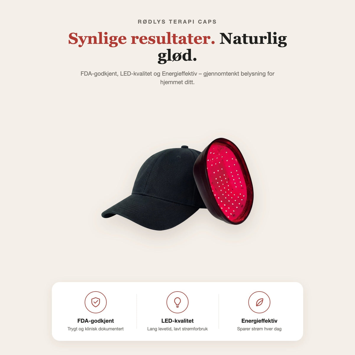 Rødlys terapi caps – funksjoner og fordeler