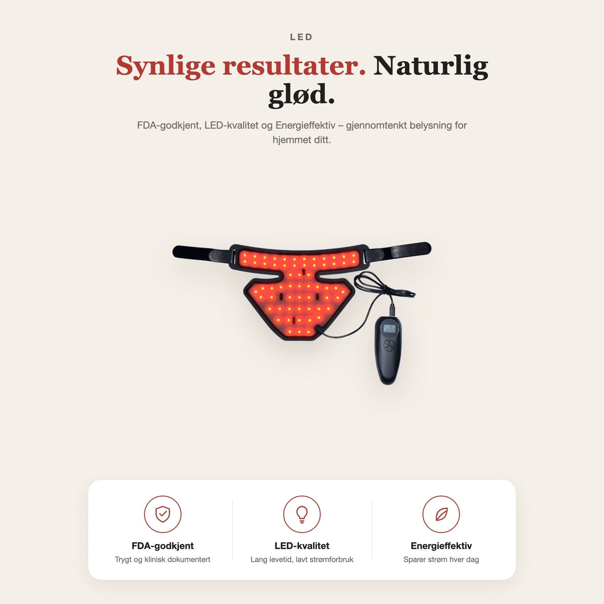 LED-halspute – funksjoner og fordeler