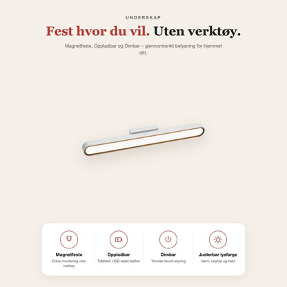 Underskap-lyslist 32 cm – funksjoner og fordeler