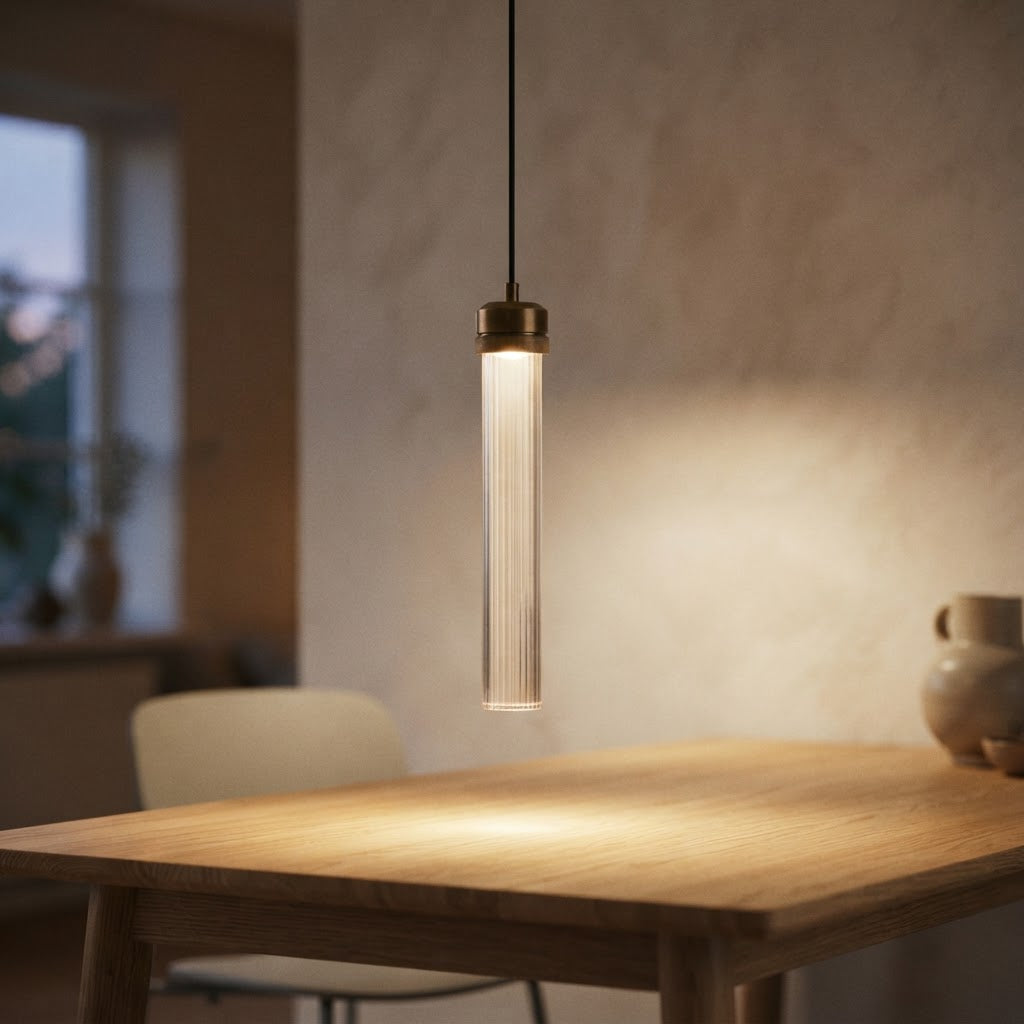 LED pendellampe – slankt akrylrør