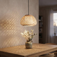 Rottingpendel – rund kuppel i naturrotting – tent i skandinavisk hjem