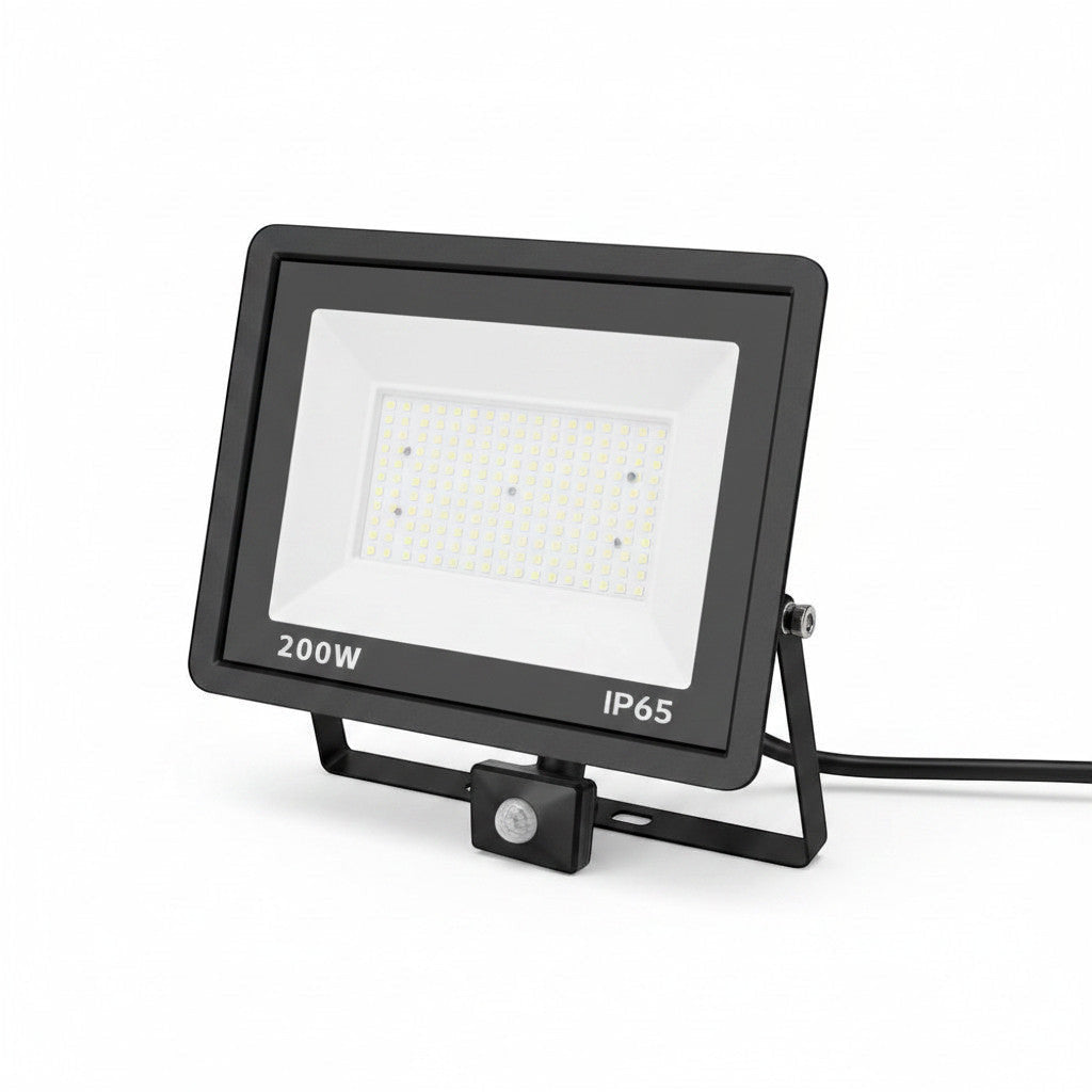 LED lyskaster 100W med PIR-sensor – IP65 4000K