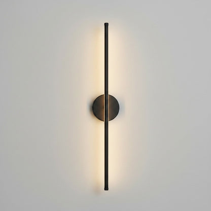 Lysverden 72 cm linear wall lamp in aluminum with touch and remote control, 3 light colors, dimmable, and 5000 mAh battery.
