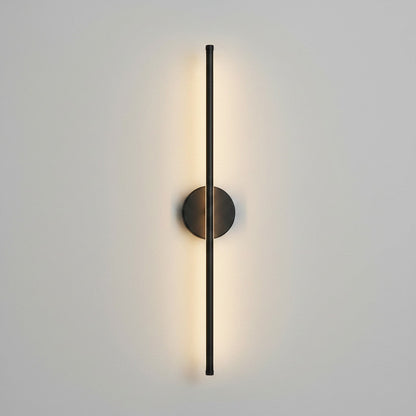 Lysverden 72 cm linear wall lamp in aluminum with touch and remote control, 3 light colors, dimmable, and 5000 mAh battery.