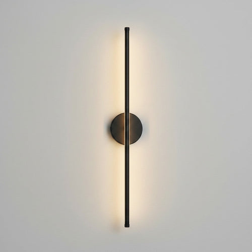 Lysverden 72 cm linear wall lamp in aluminum with touch and remote control, 3 light colors, dimmable, and 5000 mAh battery.