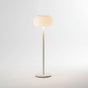 Lysverden Bell table lamp in white aluminum and PMMA with touch control, dimmable, IP54 waterproof, 3600mAh battery.