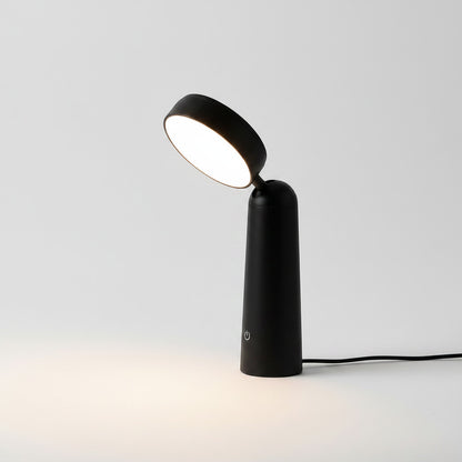 Lysverden black ABS desk lamp with touch control, 3 color temperatures, and dimmable brightness.