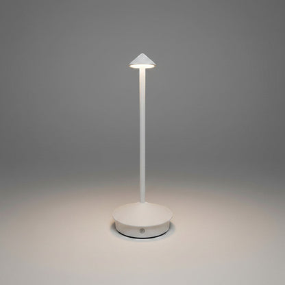 Lysverden black aluminum pinnacle touch-controlled table lamp with 3 color temperatures and dimmable light.