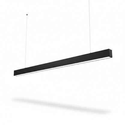 Lysverden black linkable LED linear fixture, 36W, 4000K neutral white light, 1200mm length, ideal for commercial spaces.