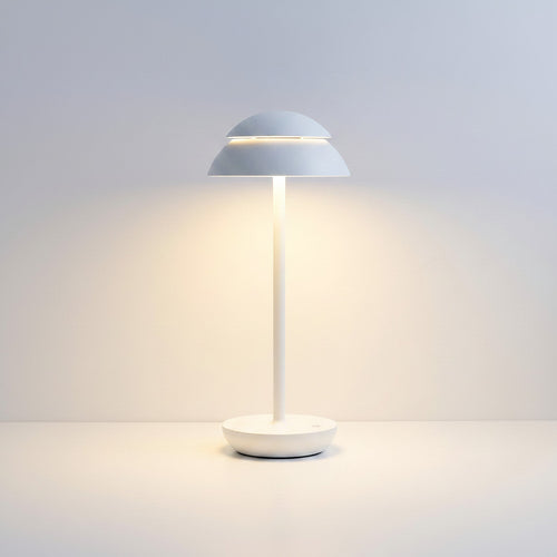 Lysverden black metal and ABS Saturn-inspired desk lamp with touch control and 4000 mAh battery