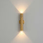Lysverden black metal vertical wall lamp with up/down light, remote control, and motion sensor. 3 color temperatures, dimmable.